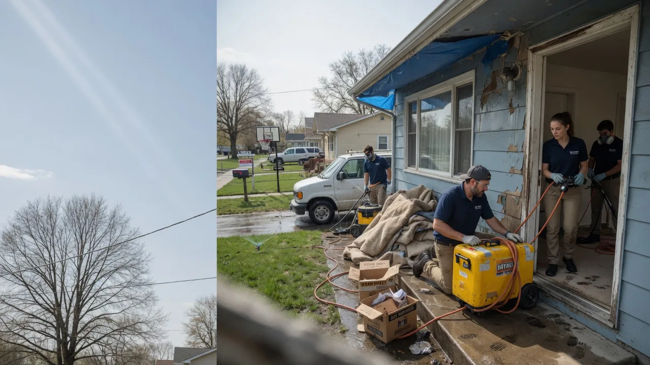 Basement Flood Cleanup in West Frankfort, IL near me